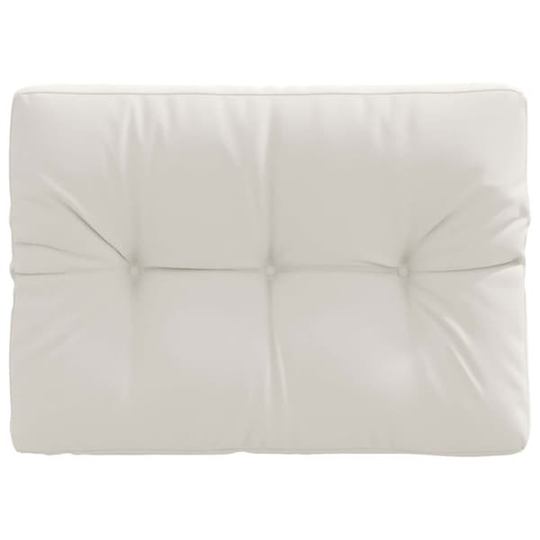 Pallryggkudde VIANEN 100% Polyester Vit 70 x 40 x 12 cm