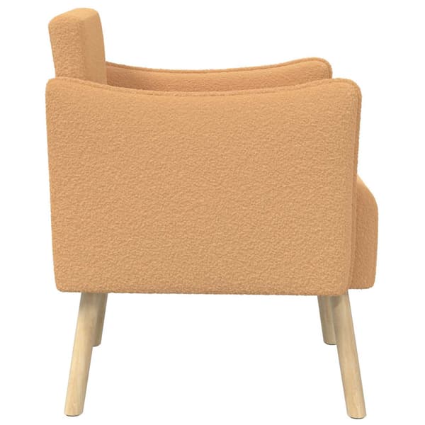 Accentfåtölj Beige Bouclé