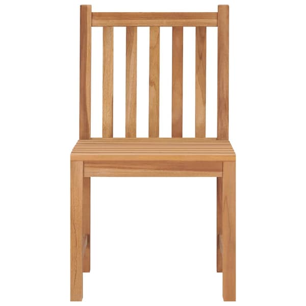 Trädgårdsstolar 4 st med dynor massiv teak