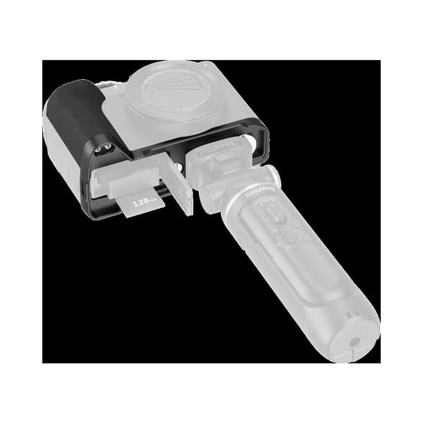 SmallRig 5808 L-Shaped Mount Plate with Handle for Canon PowerShot V1 (Black)