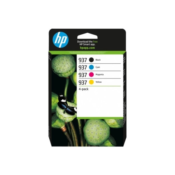 HP 937 - 4-pack - svart, cyan, magenta, gul - original - bläckpatron