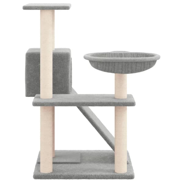 Klösträd med sisalpelare ljusgrå 82 cm
