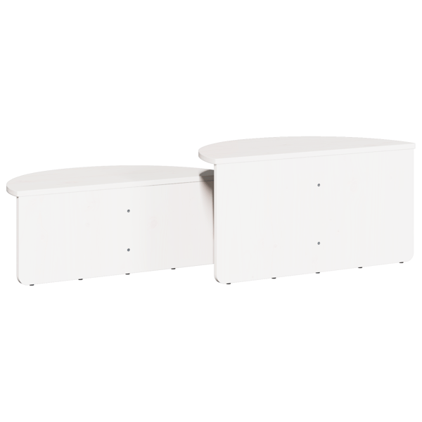 Kaffeebord 2 pcs Vit Massiv furu