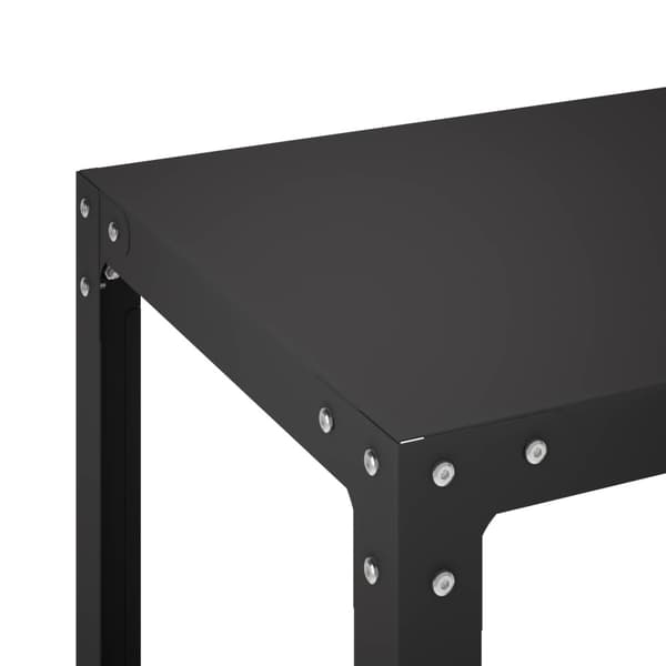 Planteringsbord 60 x 40 x 80 cm Pulverlackerat stål Svart