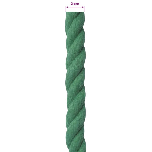 Rep Grön 2 x 2 x 5000 cm Bomull