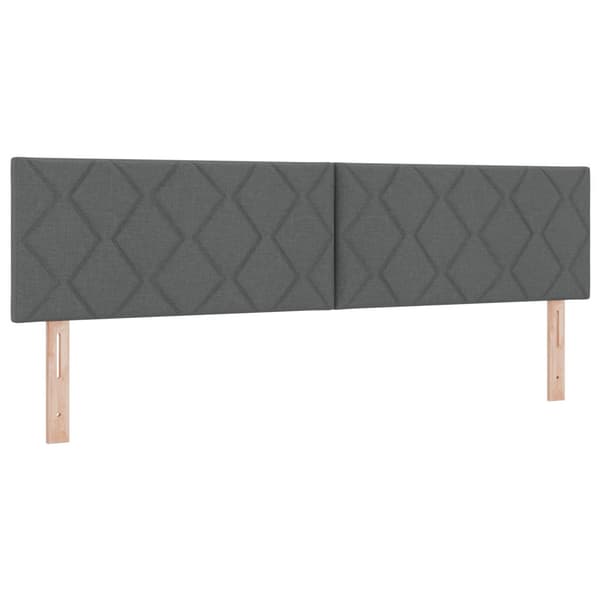 Huvudgavel Mörkgrå 180 cm tyg