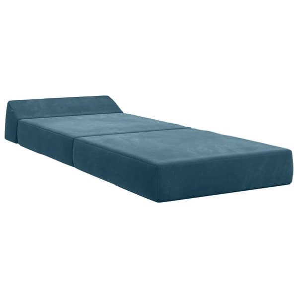 Fällbar Soffbed Blå 60 x 70 x 41 cm Tyg