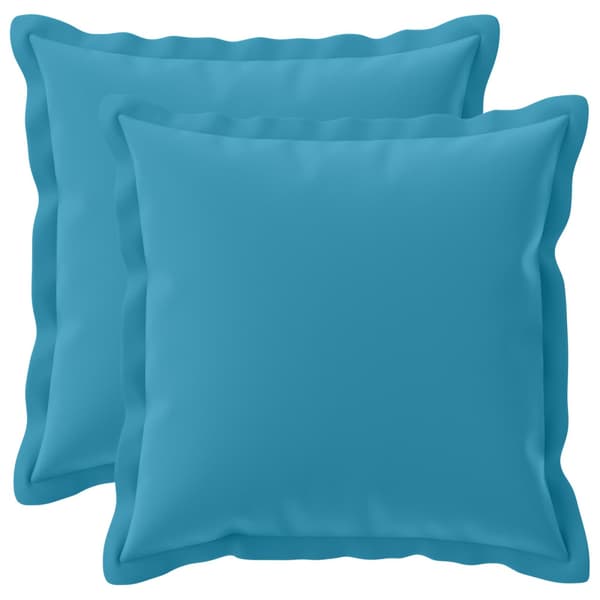 Kudde med kudde HOUTEN 2 st Ljusblå Polyester