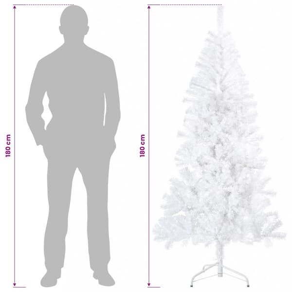 Plast Hingad Julgran 180 cm 300 LED-lampor Varmvit