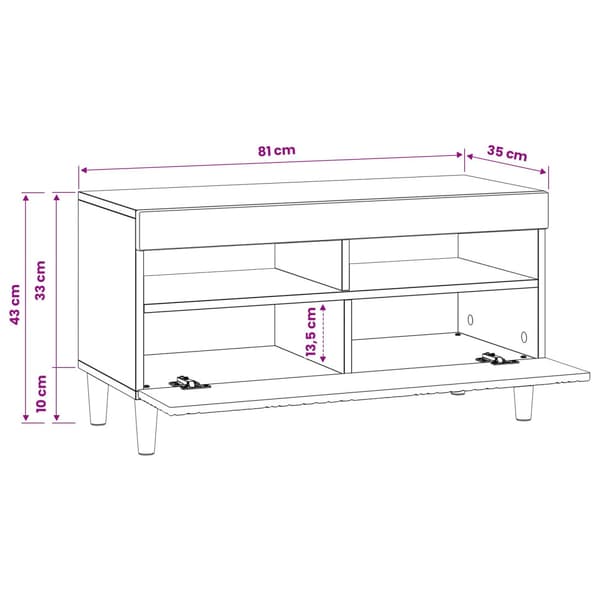 LED TV-skåp Svart Konstruerat trä