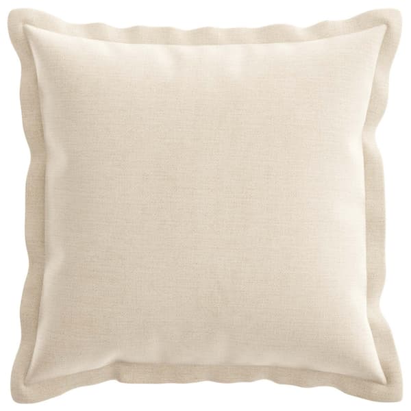 Kuddöverdrag 6 st HOUTEN Gräddvit 50 x 50 cm Chenilletyg