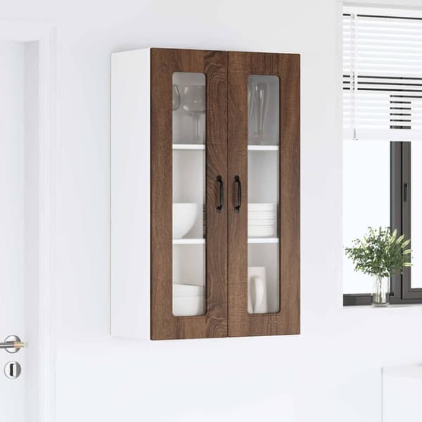 Diskmaskin panel med lagring Kalmar Brun Ek 60 x 31 x 100 cm