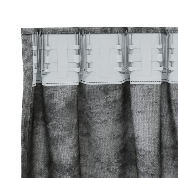 Sammetsgardiner 2 st Grå 140 x 140 cm Sammet