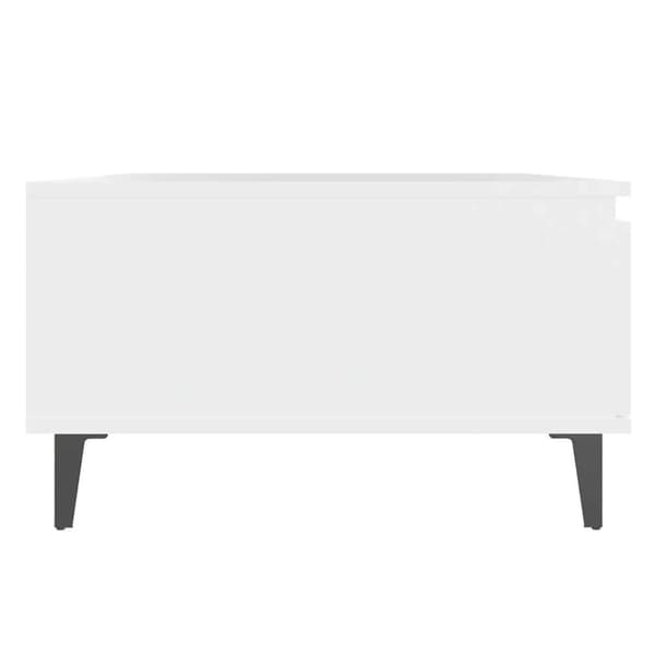 Soffbord vit 90x60x35 cm konstruerat trä