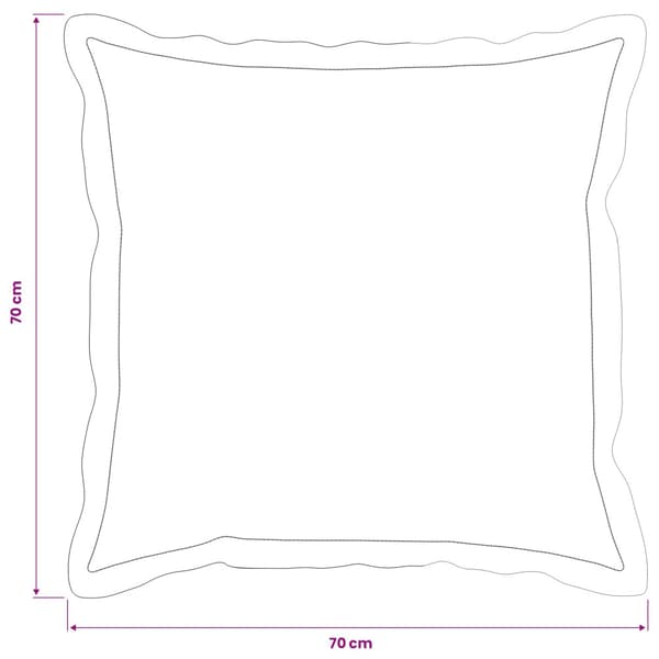 Kuddöverdrag 2 st HOUTEN Svart 70 x 70 cm Polyester