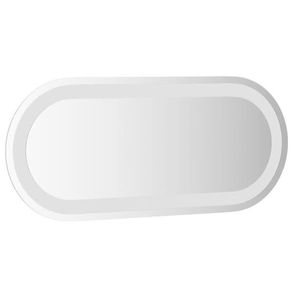 Badrumsspegel LED 60x25 cm oval