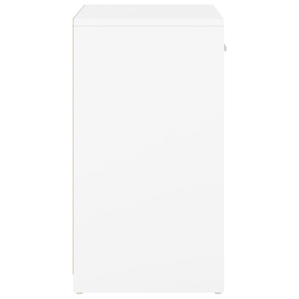 Skobänk vit 94,5x31x57 cm konstruerat trä