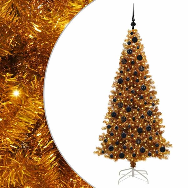 Julgran Guld 180 cm PET