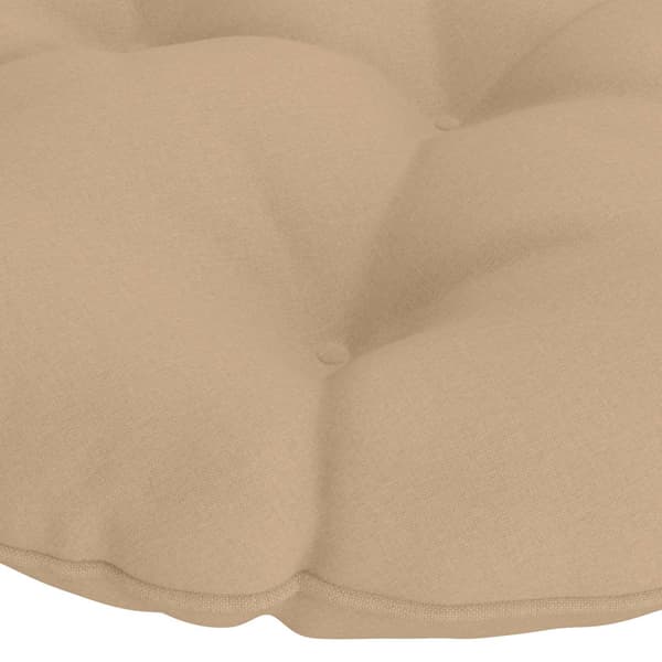 Hängstolskudde VIANEN 100% Polyester Sand Ø 60 x 10 cm
