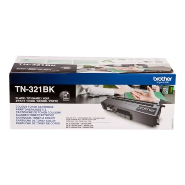 Brother TN321BK - svart - original - tonerkassett