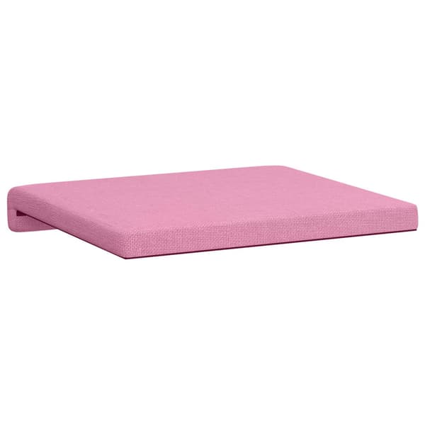 Bänk kudde 2 st Tyg Rosa Djup 35 cm
