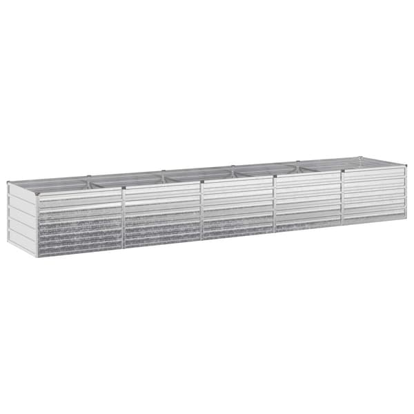 Höjd Trädgårdsbädd Silver 400 x 80 x 55 cm galvaniserad