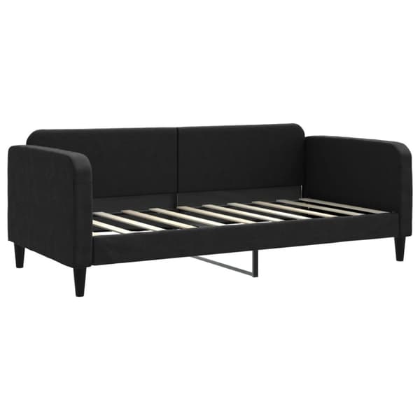 Dagbädd svart 90x190 cm tyg