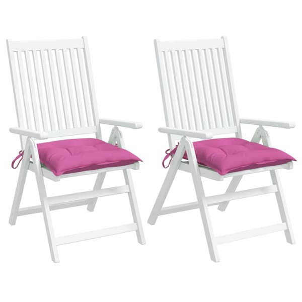 Stolsdynor 2 st rosa 40x40x7 cm tyg