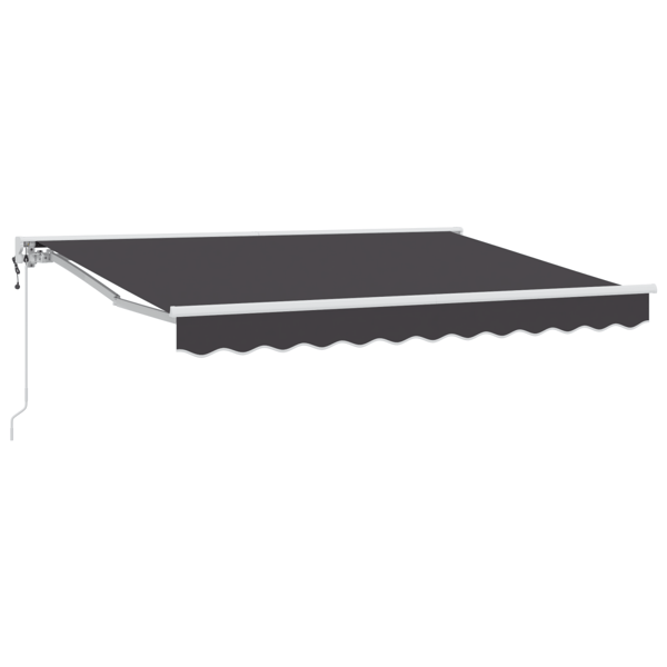 Markisram Antracit 250 x 200 cm Polyester med PU-beläggning