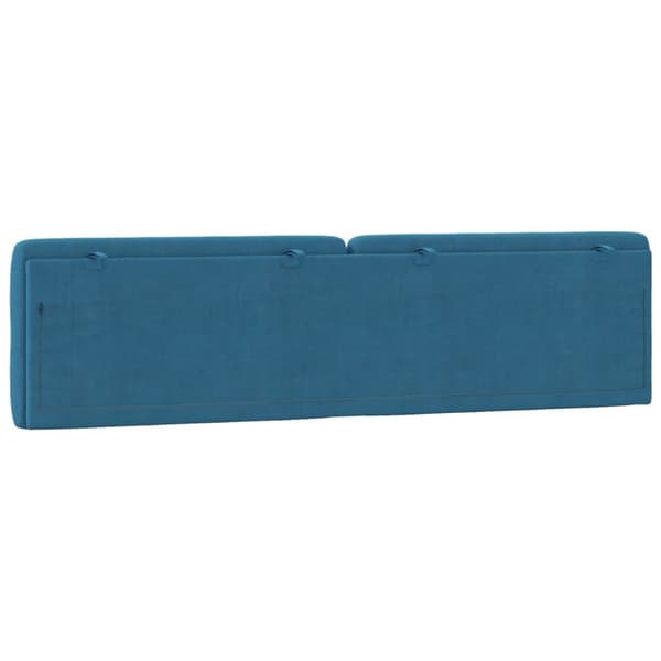 Headboard Cushion Blue 200 cm Velvet