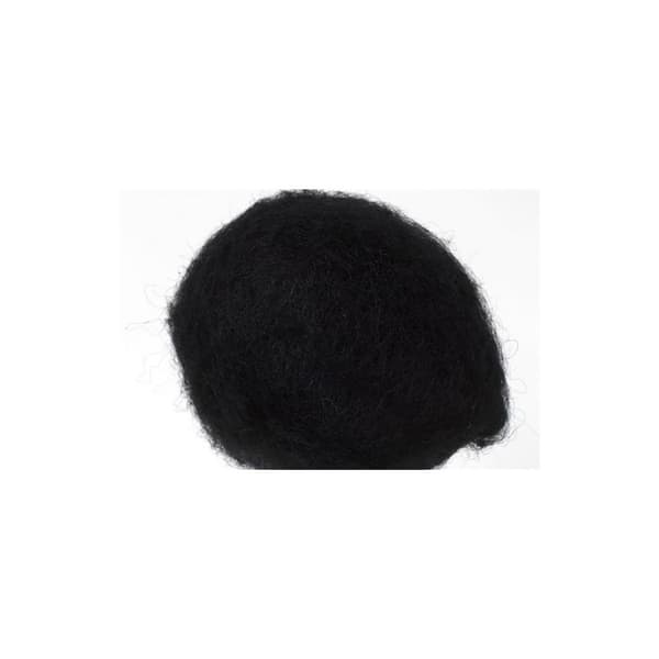 Kardad ull 250g svart