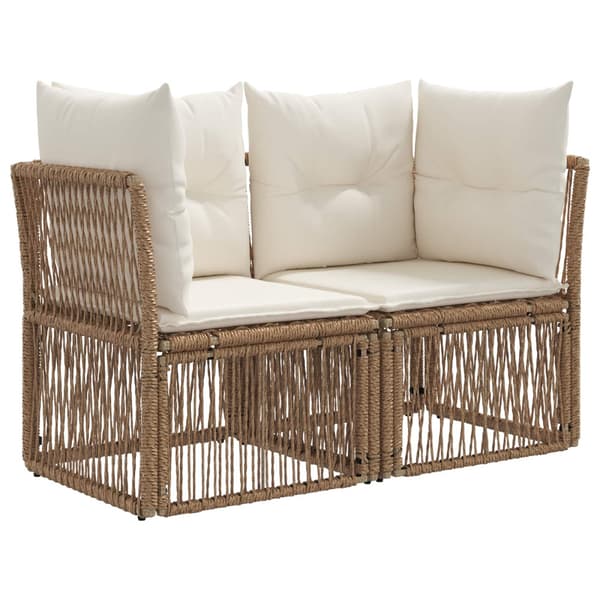 Trädgårdsoffset 8 st Beige konstrotting