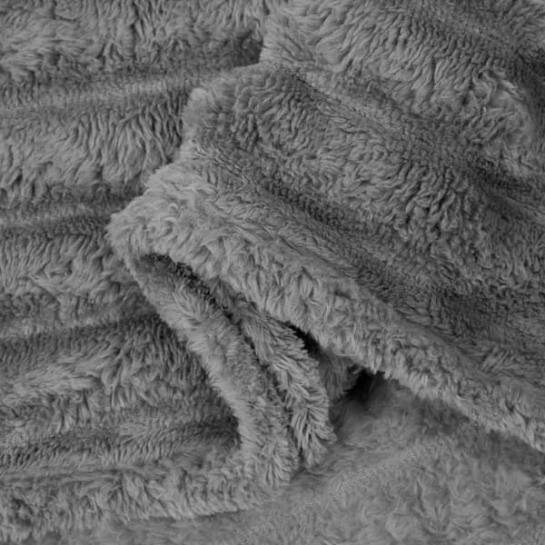 Filtar 6 pcs Mörkgrå 270 x 240 cm Fleece
