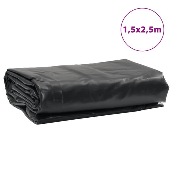 Presenning antracit 1,5x2,5 m 650 g/m²