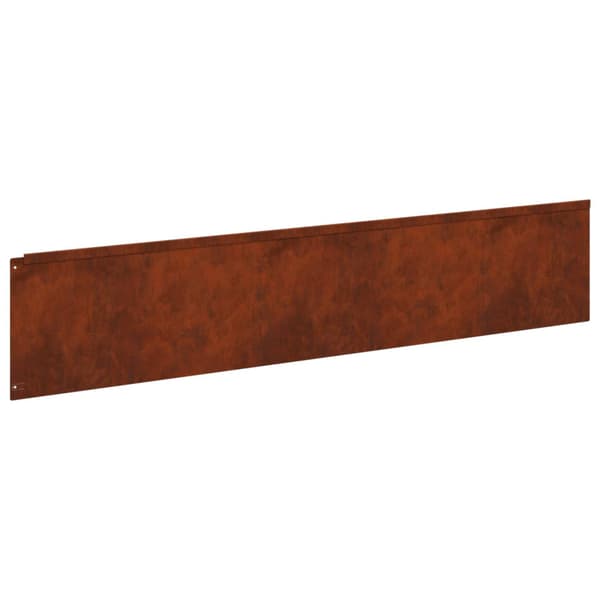 Kant för gräsmatta 20 pcs 100 x 22 cm Stål Rostig