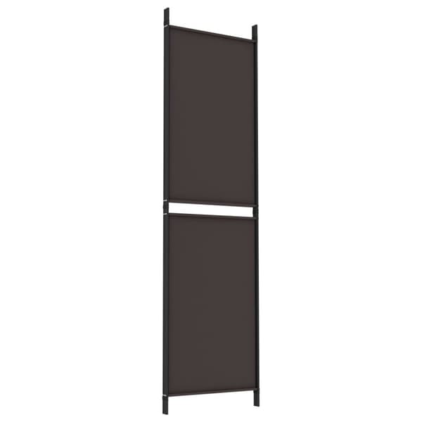 Rumsavdelare 3 paneler brun 150x180 cm tyg