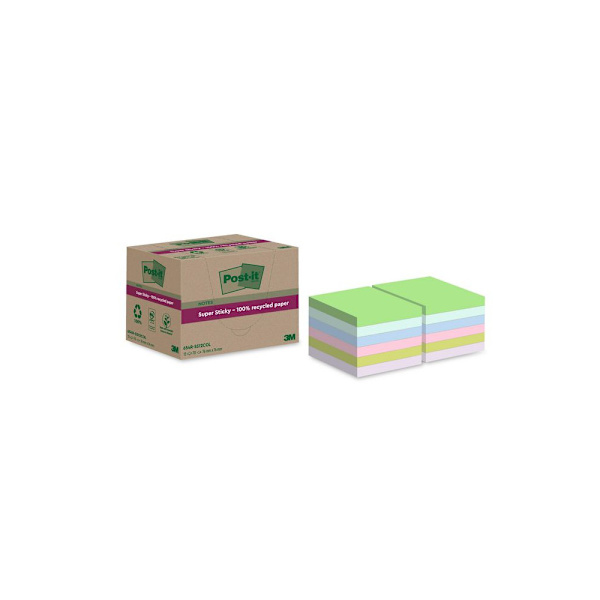 Notes POST-IT SS 76x76mm re sort.f 12/fp