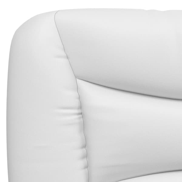 Bed Frame with LED without Mattress "Hvar" White and Black 100x200 cm