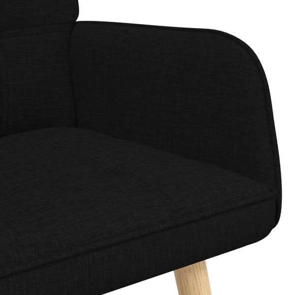 Tvåsitssoffa Svart 115 x 61 x 87 cm tyg
