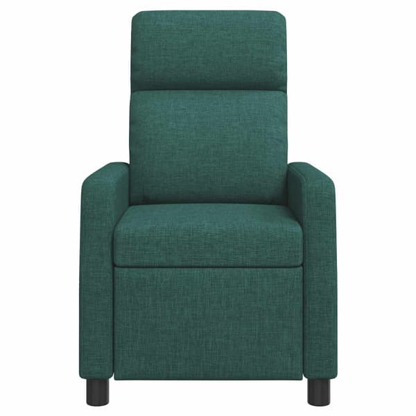 Massagefåtölj Mörkgrön Tyg