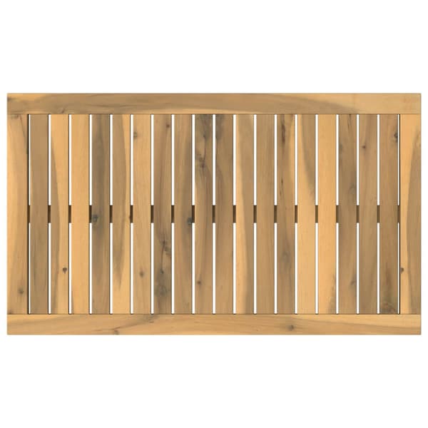 Bordsskiva 80,5 x 47 x 2 cm Rektangulär Massivt Akaciaträ Vit