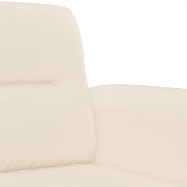 Soffgrupp med kuddar 4 delar Beige mikrofibertyg