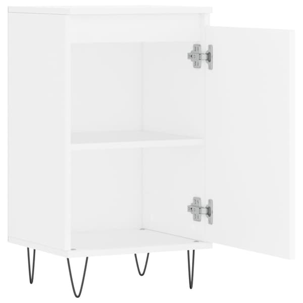 Byråer 2 st vit 40x35x70 cm konstruerat trä