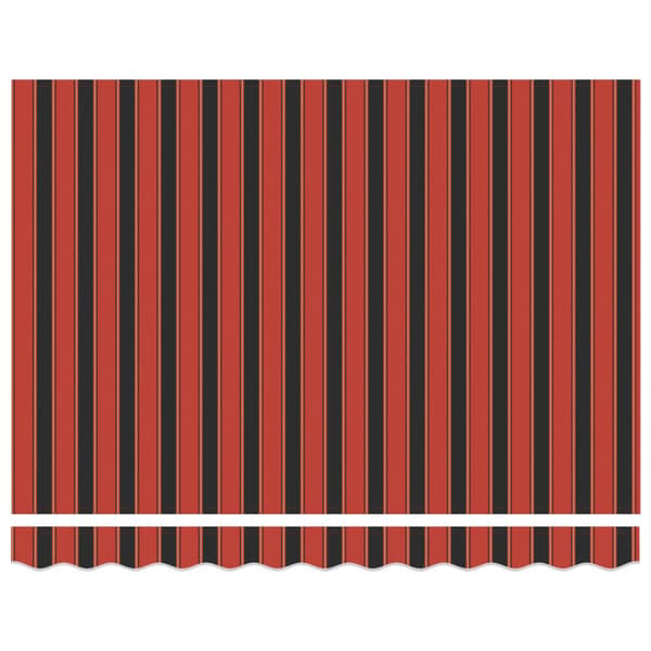 Markisväv Orange och Brunt 2,5 x 2 m Polyester