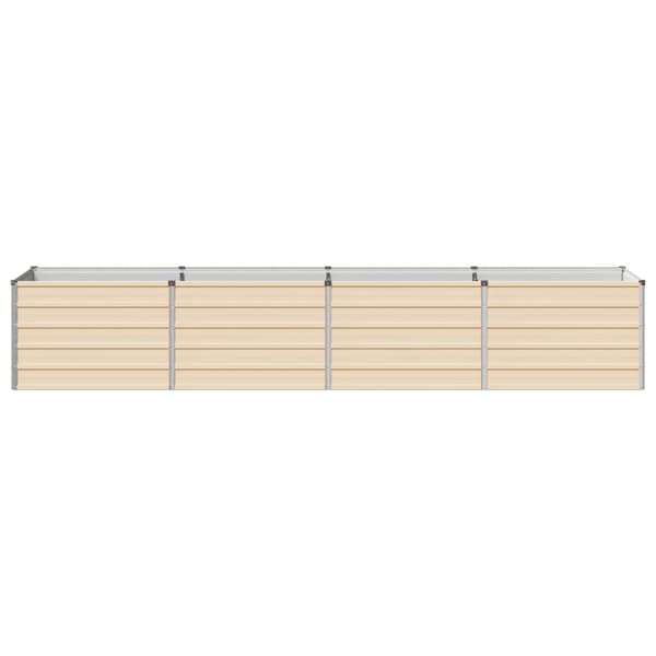 Höjd Trädgårdsbädd Elfenben 320 x 80 x 55 cm kallvalsad stål