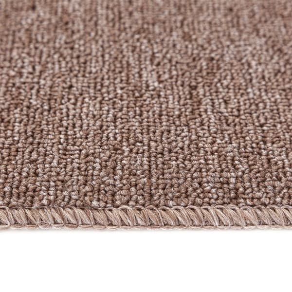 Halkfria trappmattor 15 pcs Ljusbrun 75 x 20 cm PP