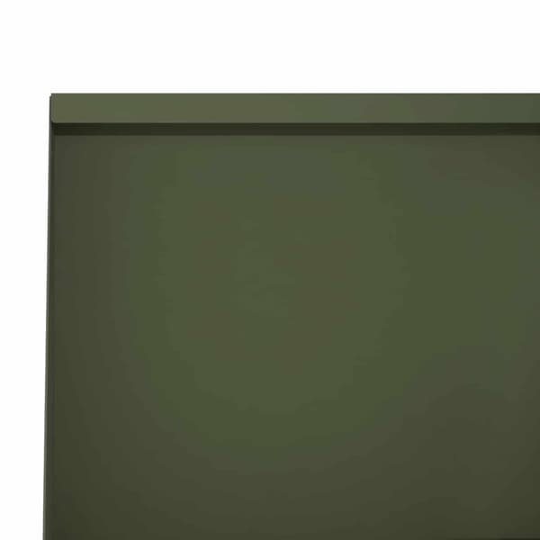 Stödvägg 2 st 40 x 12 x 40 cm Stål Olivgrön