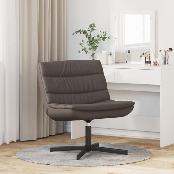 Skrivstol Brun 63 x 75 x 76 cm Glansig PU