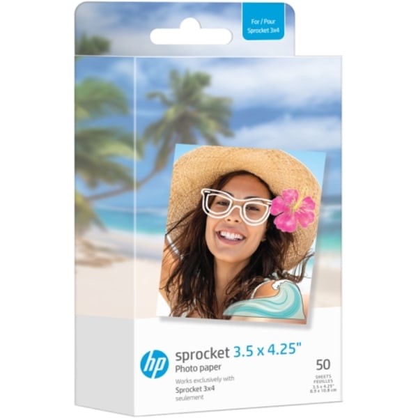 HP Sprocket Zink paper 3,5x4,25 50-pack