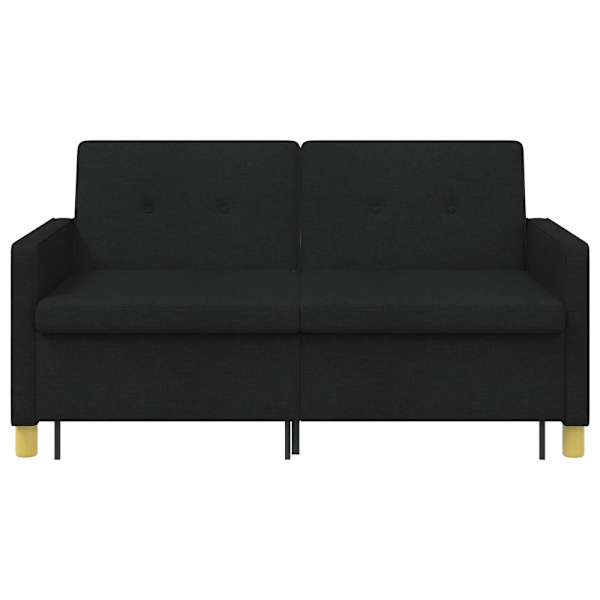 Pull Out Sofa Bed Svart Tyg